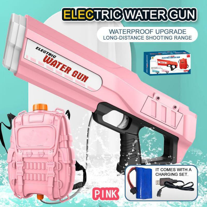 Large Capacity Fully Automatic Continuous Firing Backpack Electric Water Gun