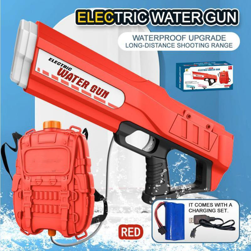 Large Capacity Fully Automatic Continuous Firing Backpack Electric Water Gun