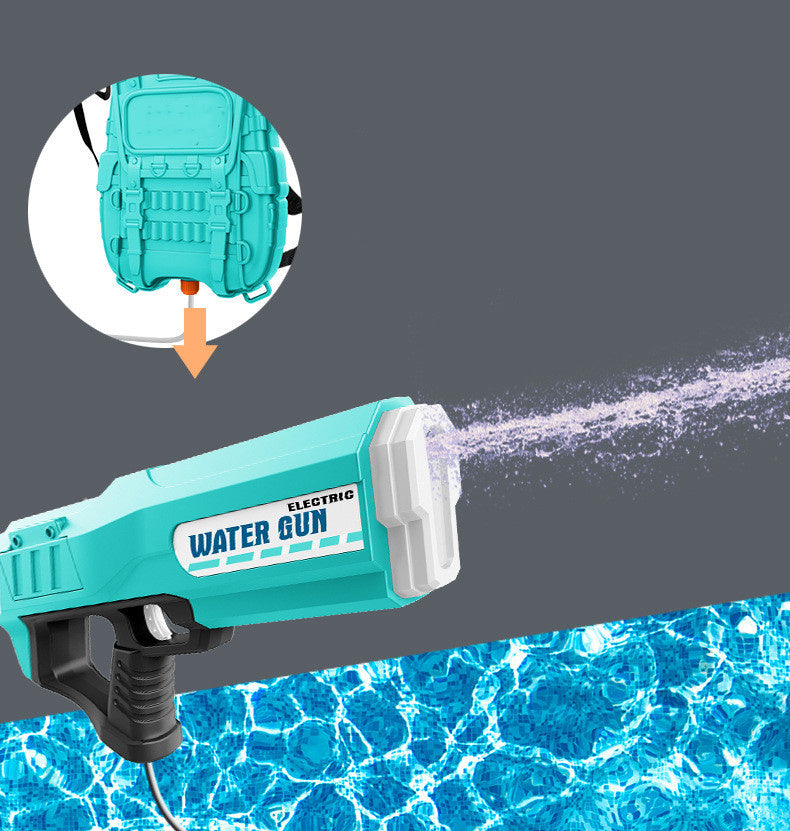 Large Capacity Fully Automatic Continuous Firing Backpack Electric Water Gun